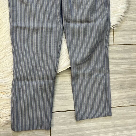 Stevie Hender Blue Striped Linen Pants - Picture 7 of 13